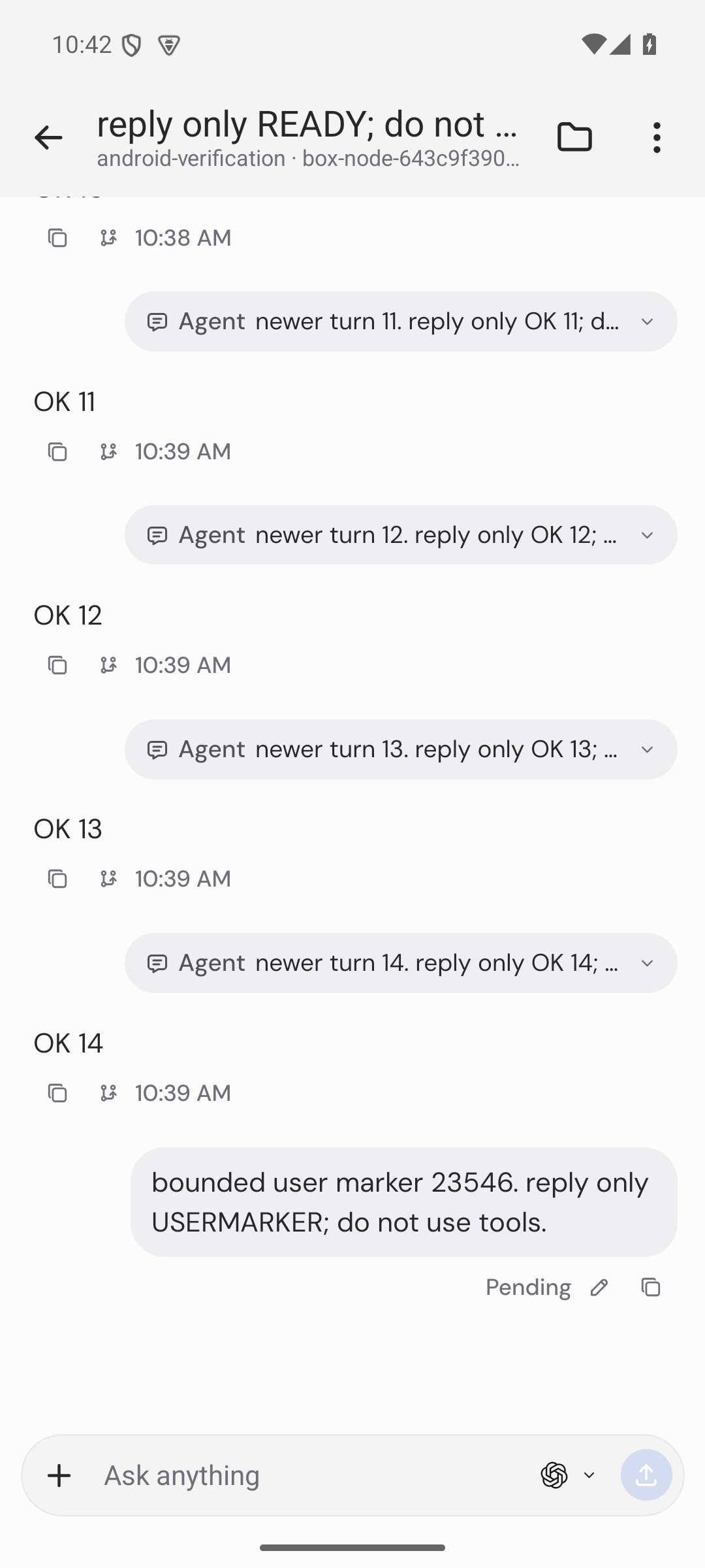 android pending marker before delivery
