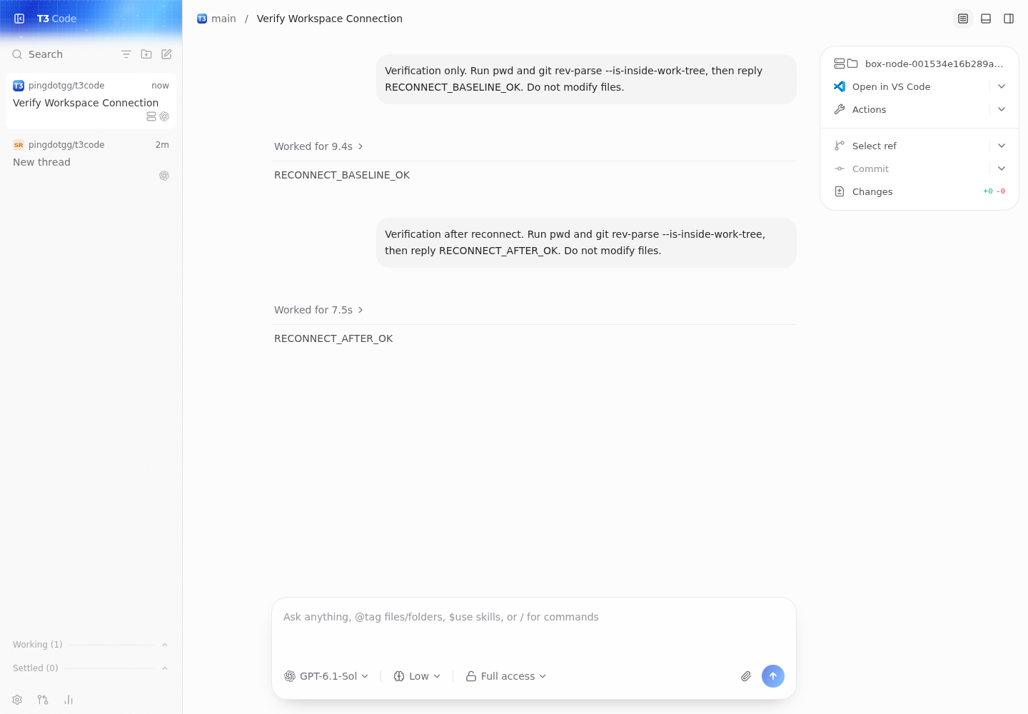 codex returns reconnect after ok in the restored thread