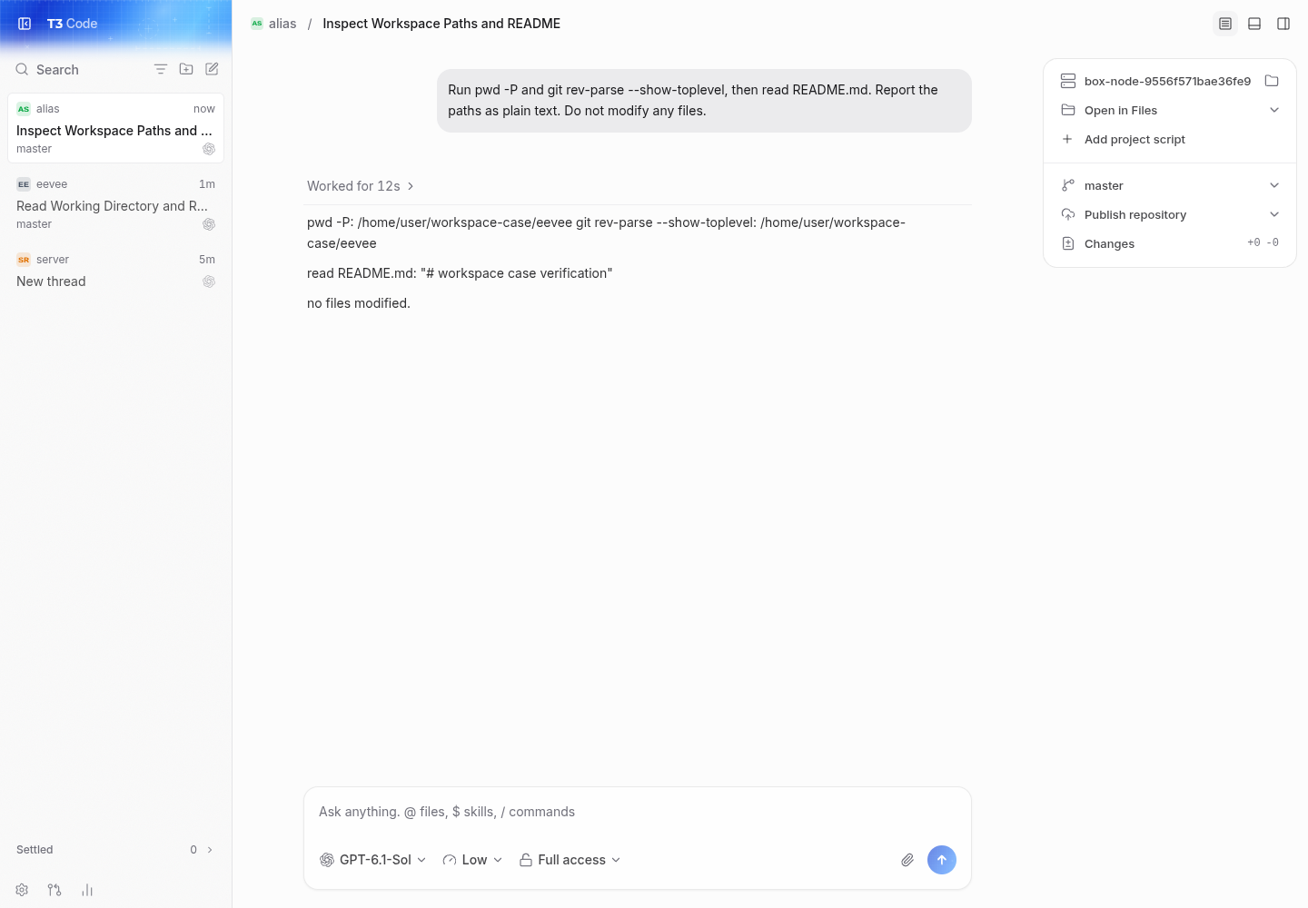 pr codex resolves the symlinked repository