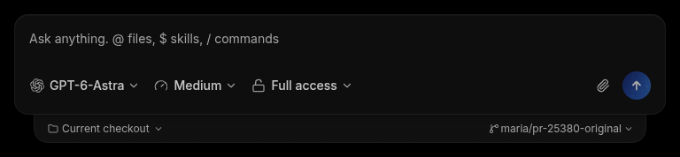 patched composer with continuous bottom outline in dark mode