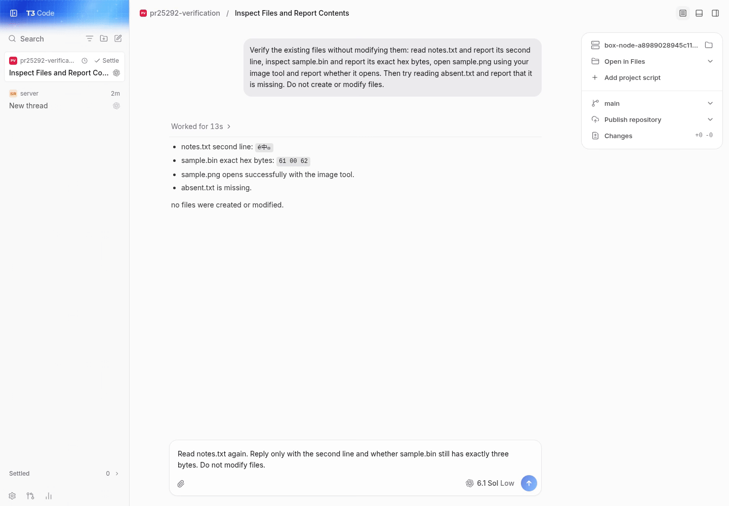 real codex follow-up read through the pr web app
