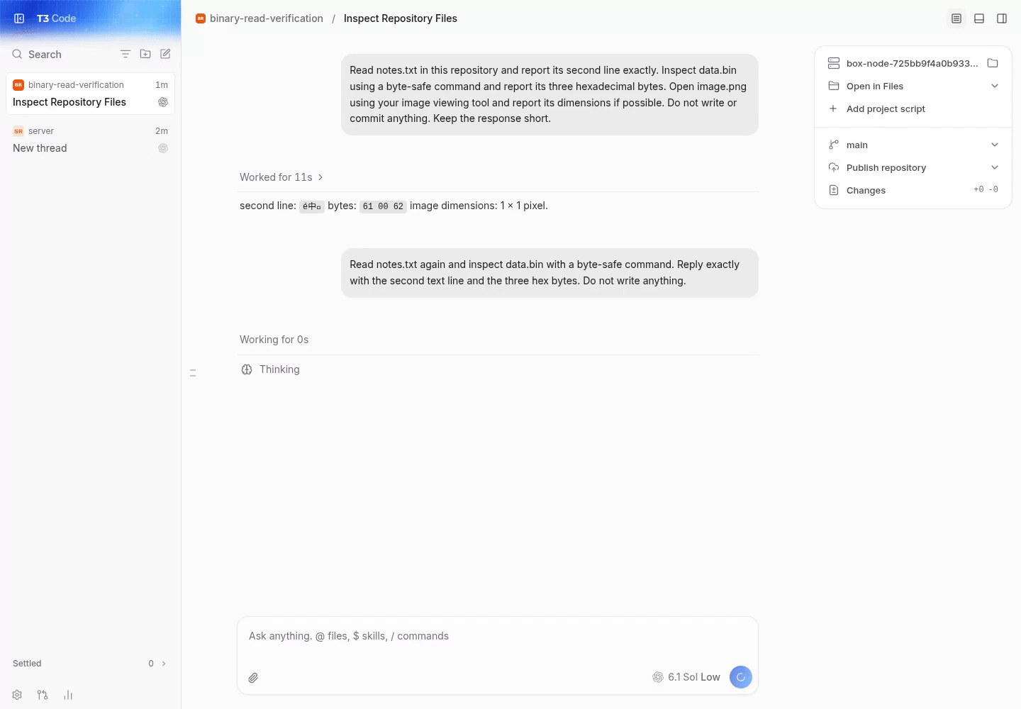 real codex follow-up read through the pr web app