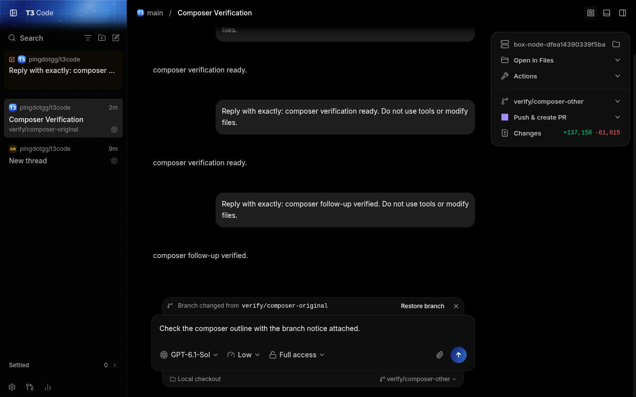 pr: real branch notice and lower controls attached together