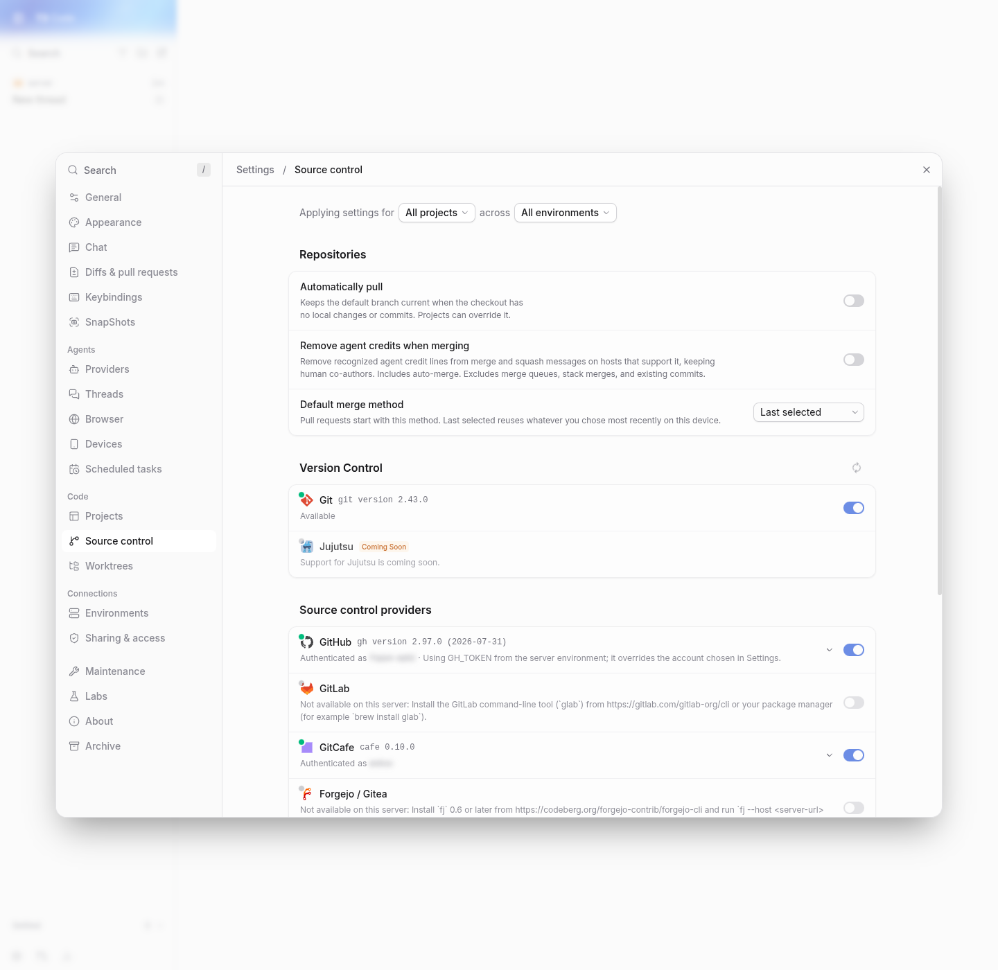 main linux discovery: git available, github authenticated, gitlab installation hint