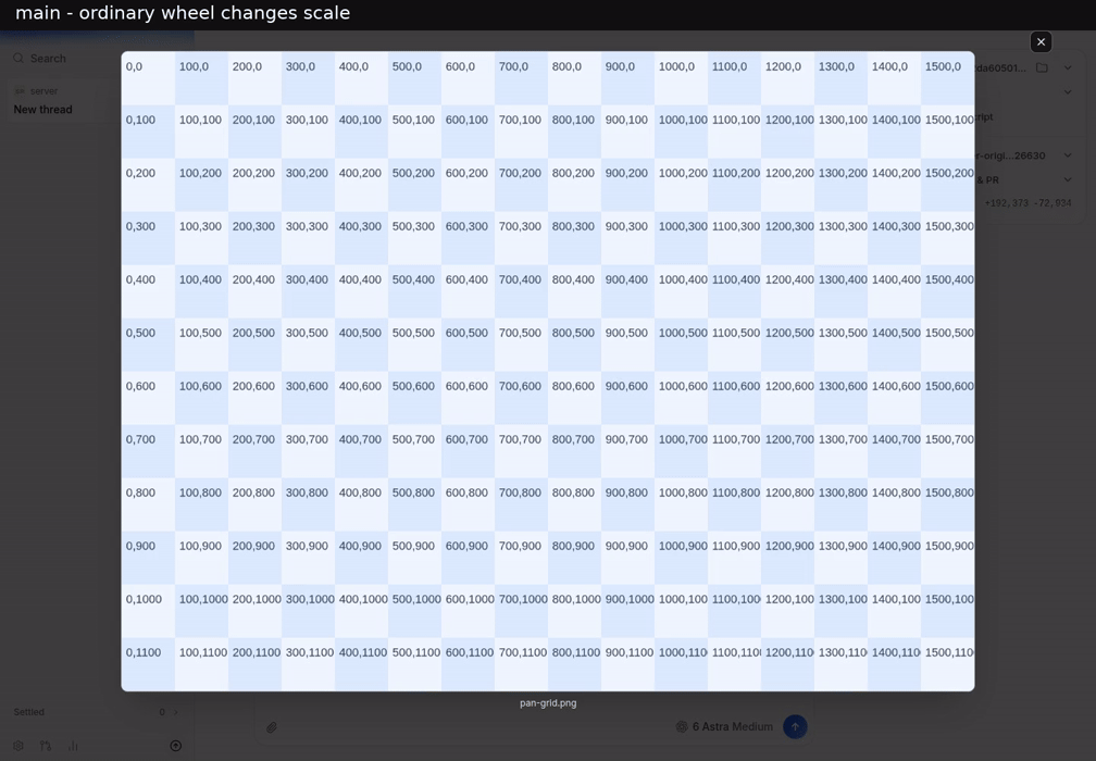main and fixed wheel interactions, ctrl-wheel zoom and keyboard reset