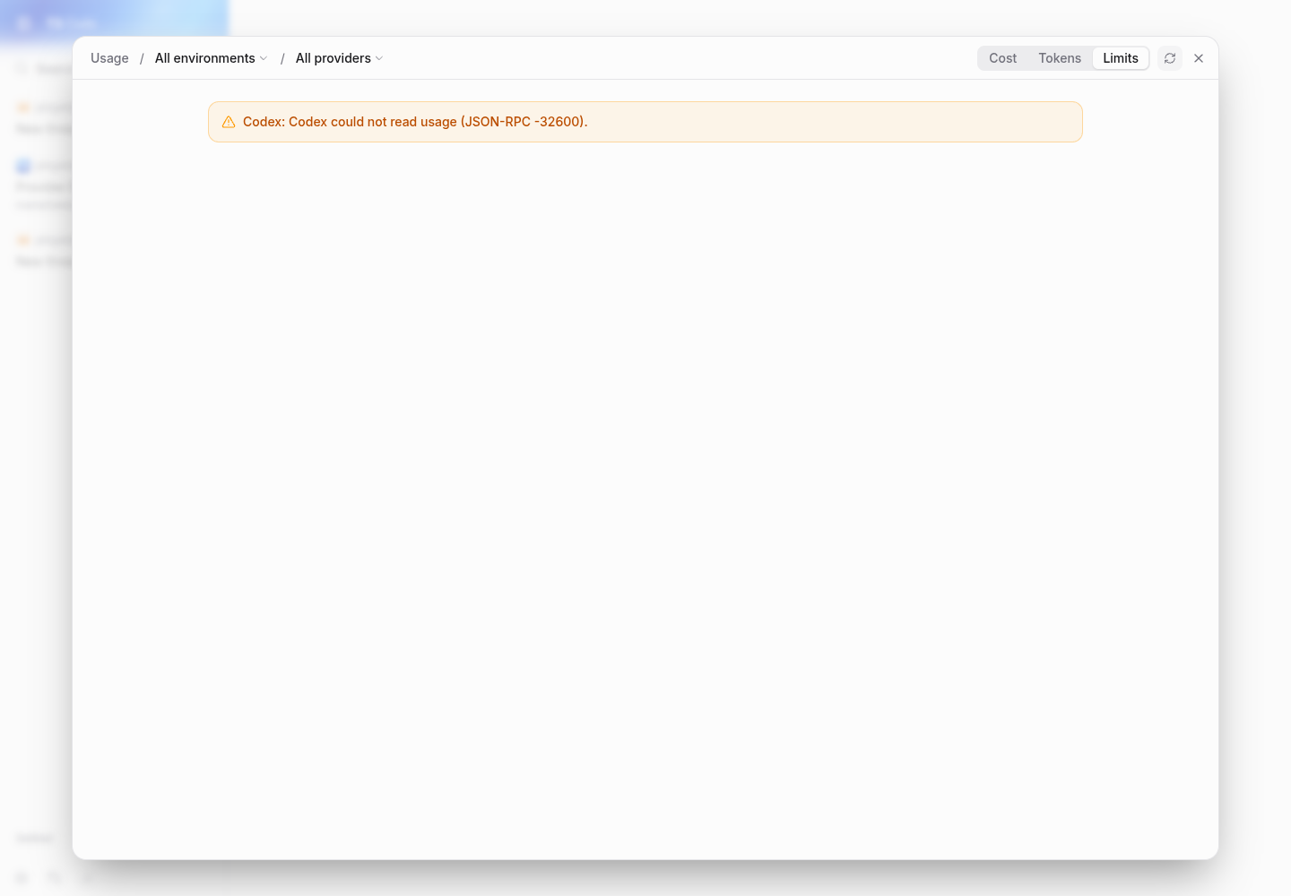 pr limits page without go credentials