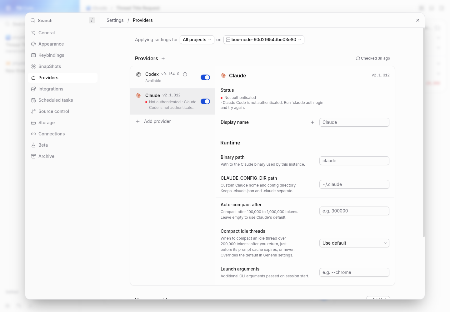 pr web client reports claude authentication unavailable