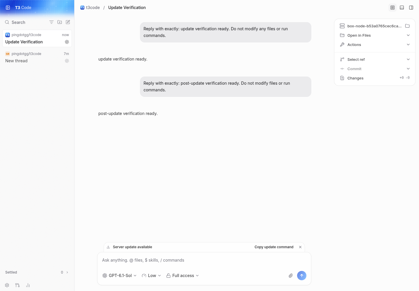 real codex turn and follow-up complete in the dev app