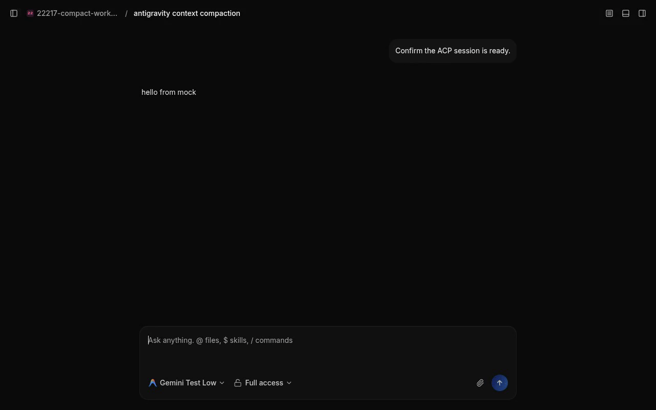 updated branch: typing compact produces the existing provider error